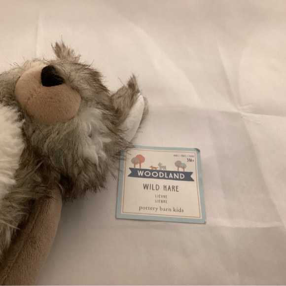 Pottery Barn Kids Woodland Wild Hairy Hare plush Stuffed Animal - Picture 8 of 9